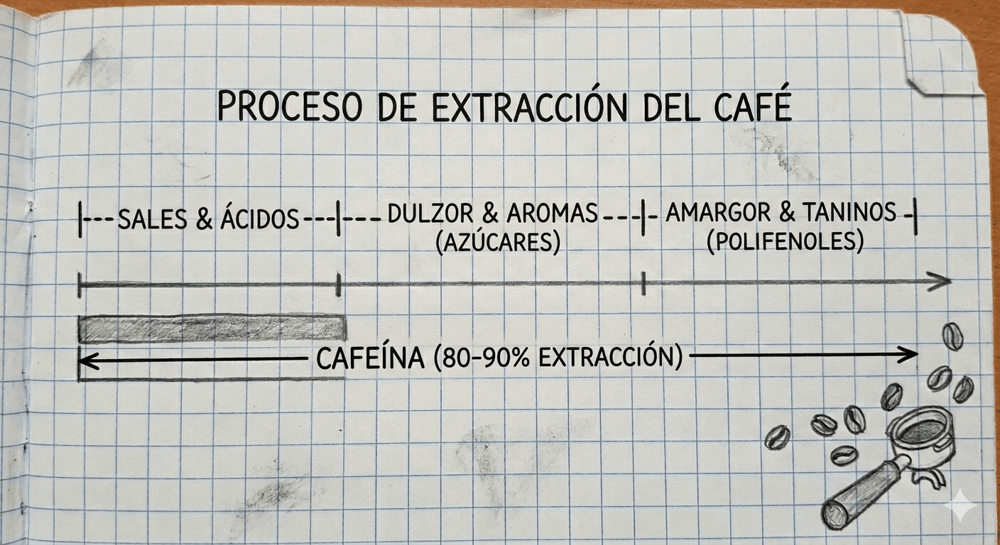 ¿Por qué tu café sabe amargo o ácido? Guía sobre la Extracción